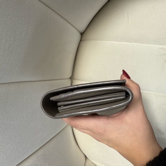 Yves Saint Laurent Taupe Leather Clutch - Picture 6 of 6